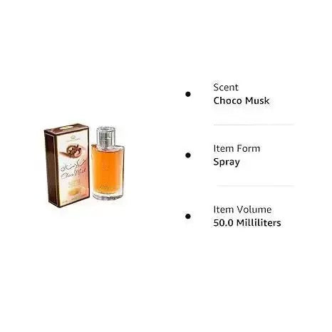 Al-Rehab Choco Musk Parfum Spray for Women - 50 ml