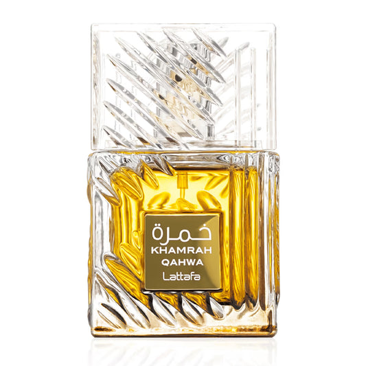 Lattafa Khamrah Qahwa - Vanilla, Warm Spicy, Cinnamon, Sweet - Eau de Parfum Long-Lasting Fragrance for Unisex - 100 ml