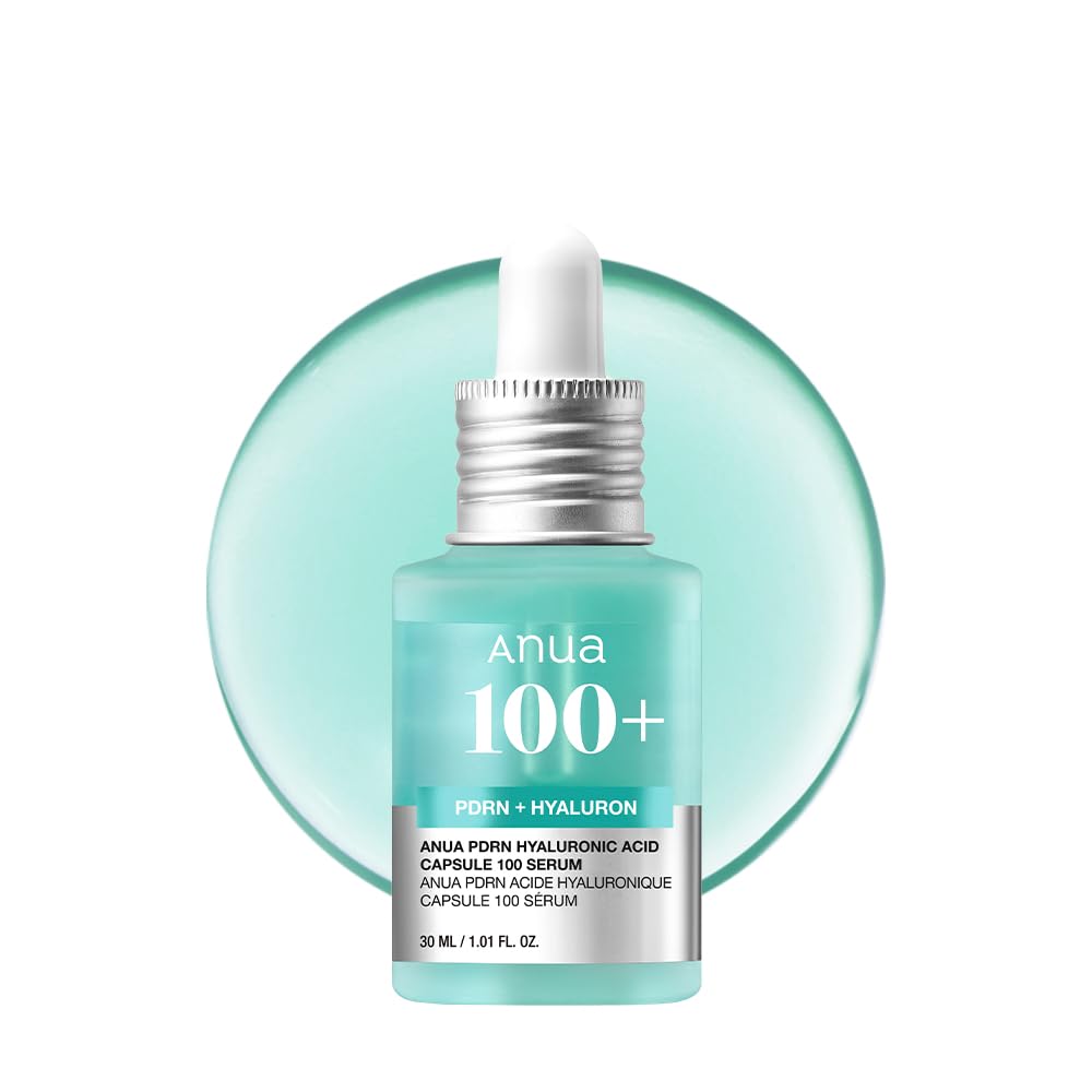 Anua PDRN Hyaluronic Acid Capsule 100 Serum - Radiant Face Serum, Salmon DNA, Hyaluronic Acid, Hydration, Moisture Plumping Effect, Lightweight, Glass Skin - 30 ml