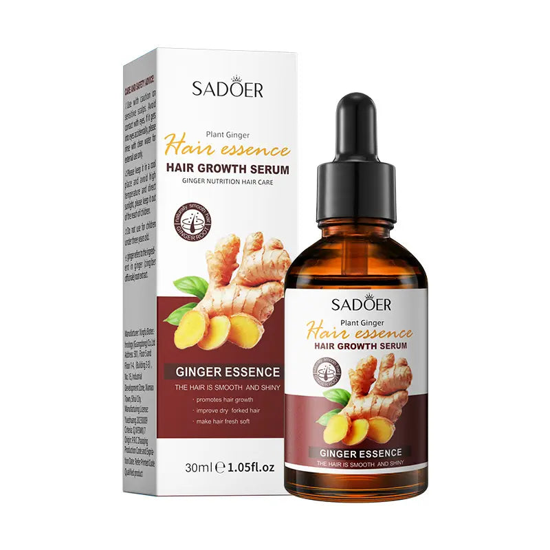 Sadoer Hair Growth Serum (A pack of 2 Bottles-2x30ml) - Hair Growth Serum for Hair Loss, for Dry, Damaged Hair, Enhance Hair Elasticity and Toughness, Smooth Silky Thicker Hair Essential Oil Growth for All Hair Types