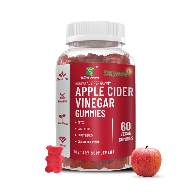 Apple Cider Vinegar Gummies for Metabolism & Digestion Boost, Detox, Gut & Immune Health - 60 Gummies