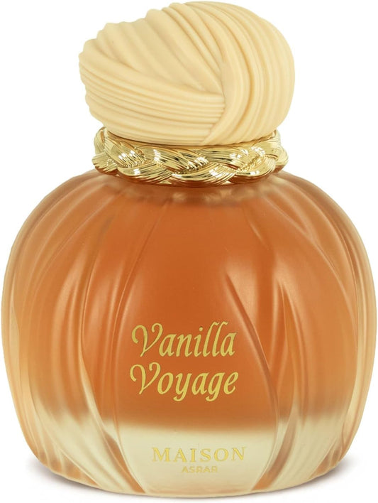 Maison Asrar Vanilla Voyage Long Lasting Eau De Parfum   - Unisex Perfume | Caramel, Jasmine, Tonka & Honey Notes | Luxurious Vanilla Perfume with Musk & Amber  - 100 mls