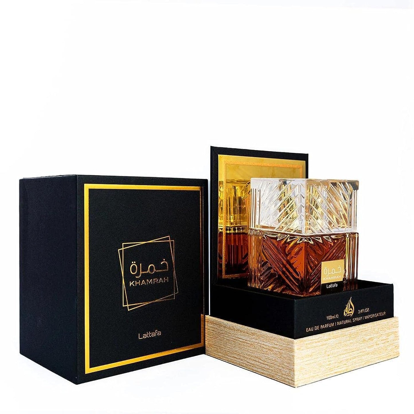 Lattafa Khamrah Qahwa - Vanilla, Warm Spicy, Cinnamon, Sweet - Eau de Parfum Long-Lasting Fragrance for Unisex - 100 ml