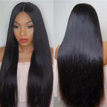 Long Straight Synthetic Black Wig