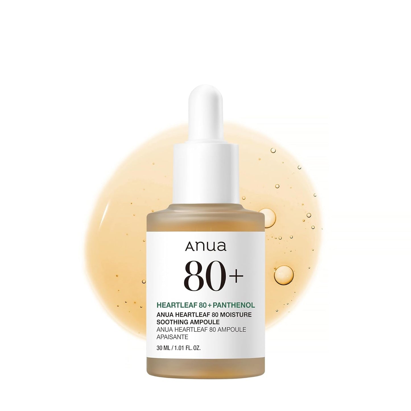 Anua Heartleaf 80 Soothing Ampoule - Hydration Facial Serum for Glass Skin
