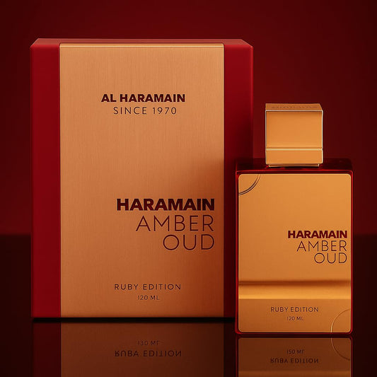 Al Haramain Amber Oud Ruby Edition, Unisex Amber  Long Lasting Perfume - 60 mls