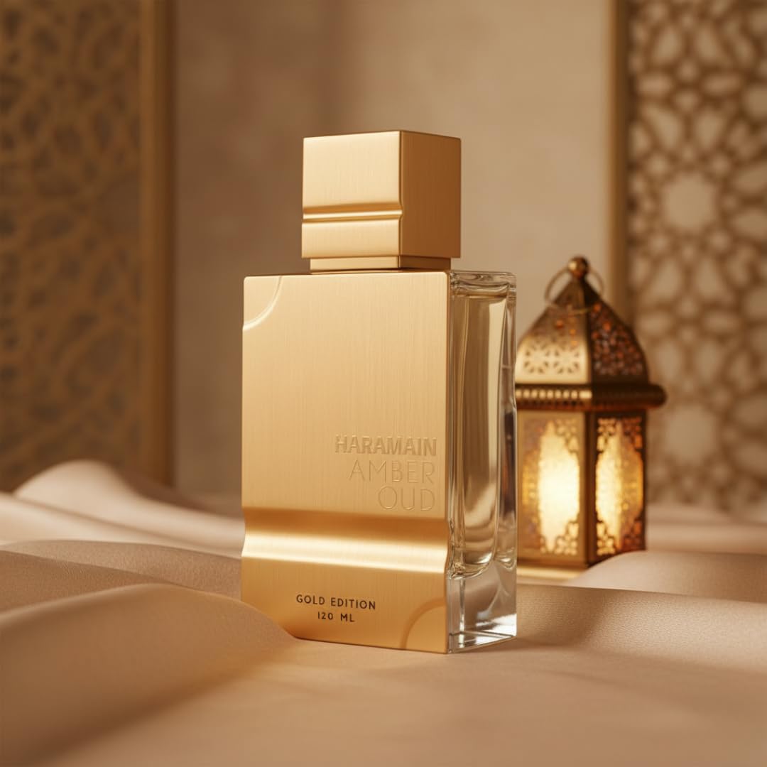 Al Haramain Amber Oud Gold Edition Parfum Spray - Unisex Arabian Perfume, Long-Lasting Amber Cologne with Refreshing & Sweet Fragrance - 120mls