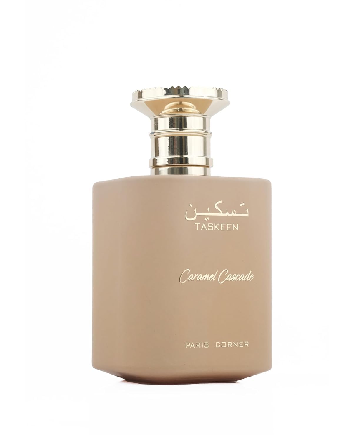 Paris Corner | Taskeen Caramel Cascade EDP - 100 ml | Sweet Elegance Perfume for Women and Men | Unisex Fragrance Featuring Caramel, Milk, Tonka Bean & Honey