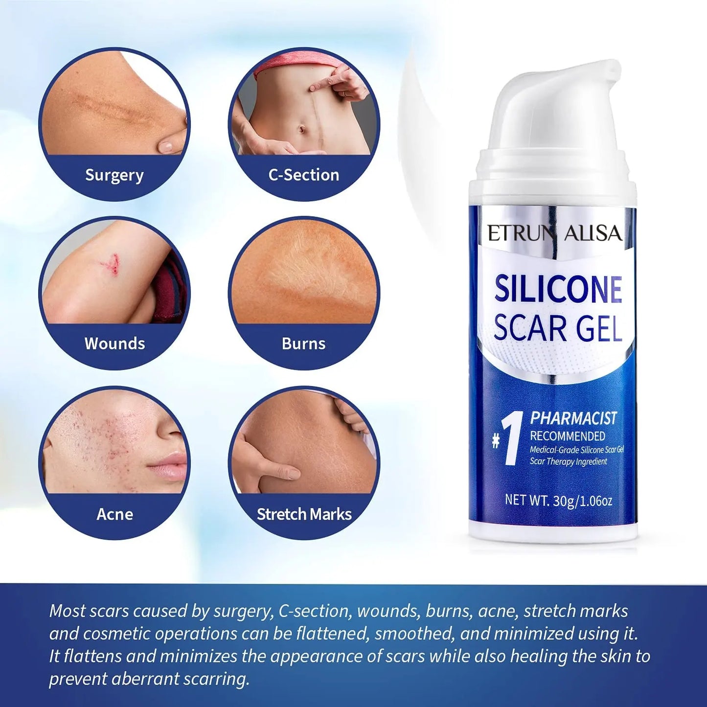 Advanced Silicone Scar Removal Gel/Cream