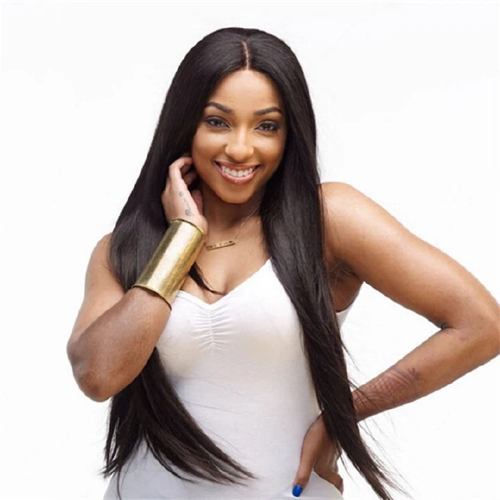 Long Straight Synthetic Black Wig