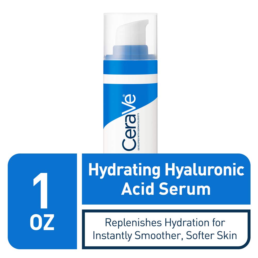 Cerave Hyaluronic Acid Serum for Face with Vitamin B5 and Ceramides | Hydrating Face Serum for Dry Skin | Fragrance Free |