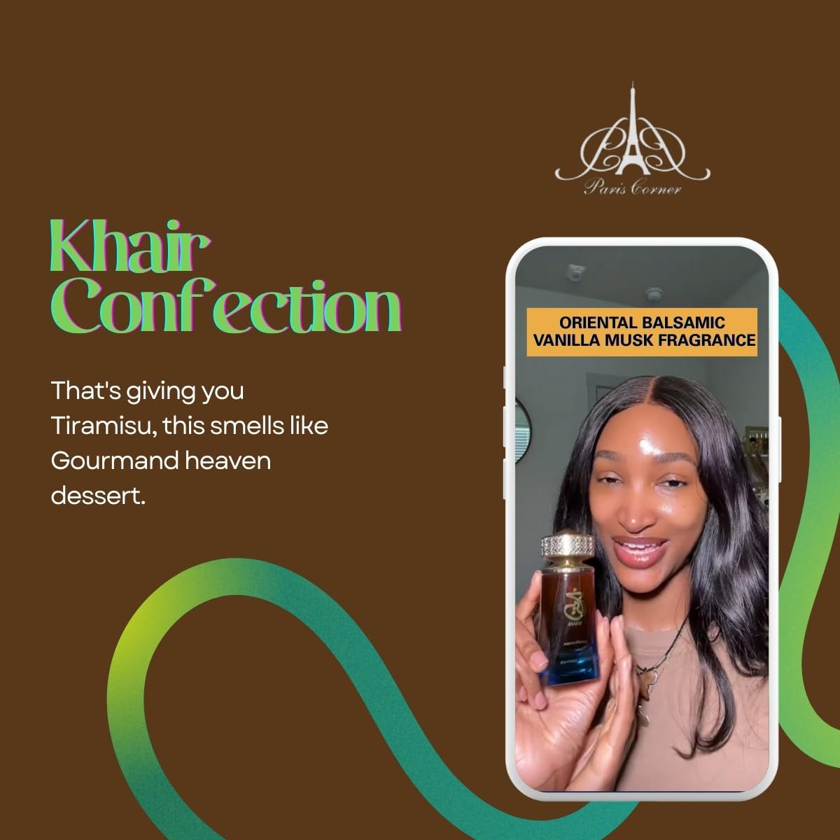 Paris Corner  Khair Confection EDP 100 mls - Sweet Candy Scent Perfume for Unisex | Indulge in Luscious Pear, Whipped Cream, Jasmine & Vanilla Notes