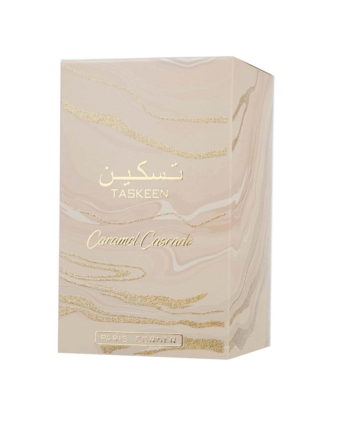 Paris Corner | Taskeen Caramel Cascade EDP - 100 ml | Sweet Elegance Perfume for Women and Men | Unisex Fragrance Featuring Caramel, Milk, Tonka Bean & Honey