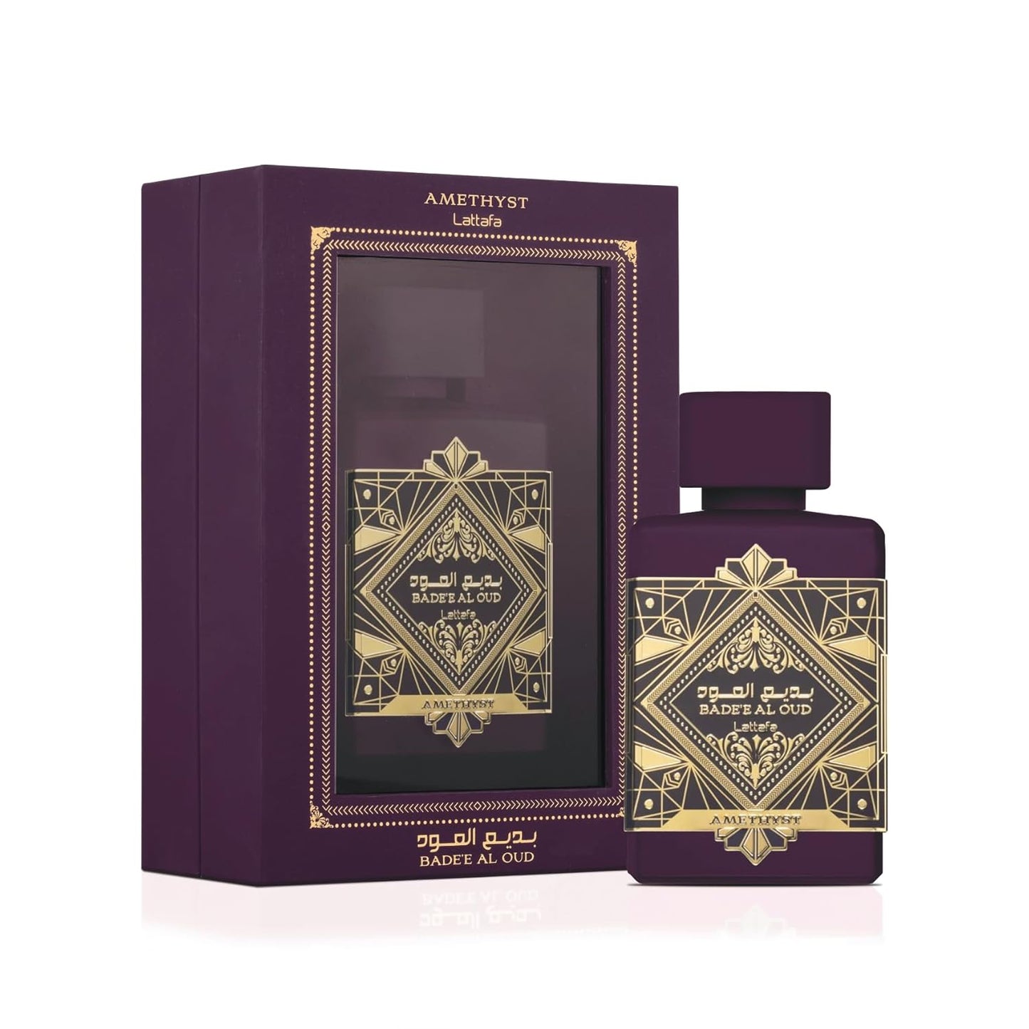 Lattafa Bade'e Al Oud Amethyst - Floral, Fruity, Amber, Oud - Eau de Parfum Long-Lasting Fragrance for Unisex - 100 ml