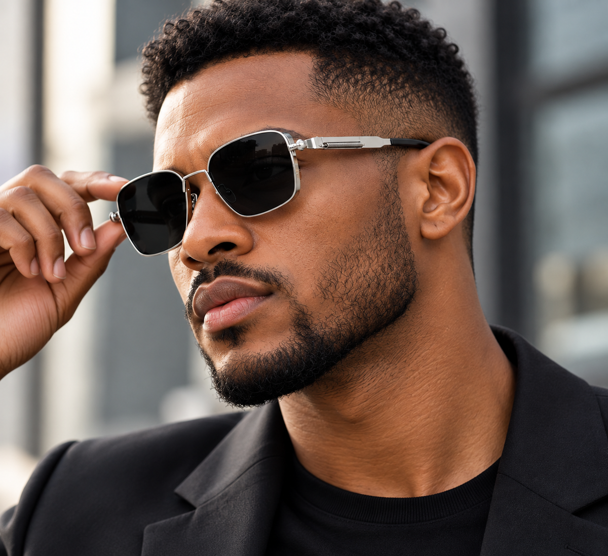 Retro Box Steampunk Universal Metal Sunglasses