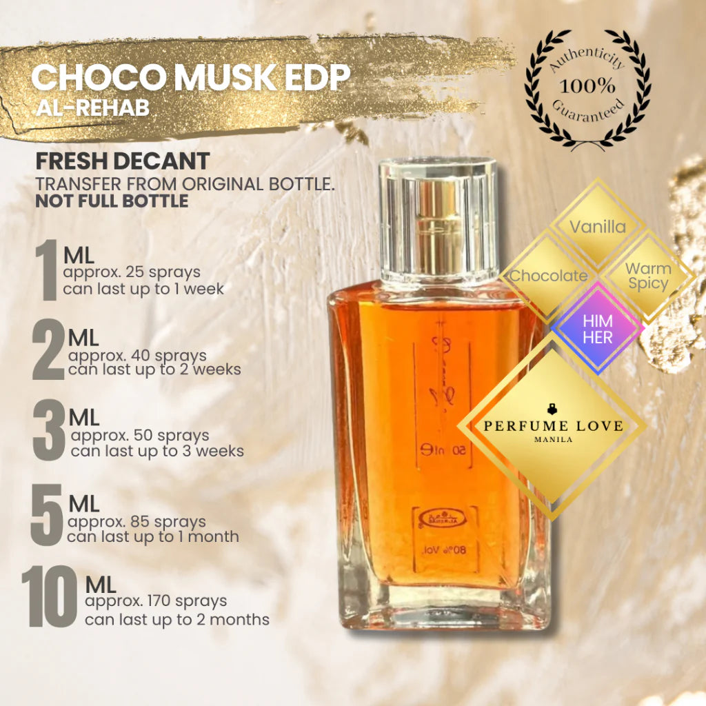 Al-Rehab Choco Musk Parfum Spray for Women - 50 ml