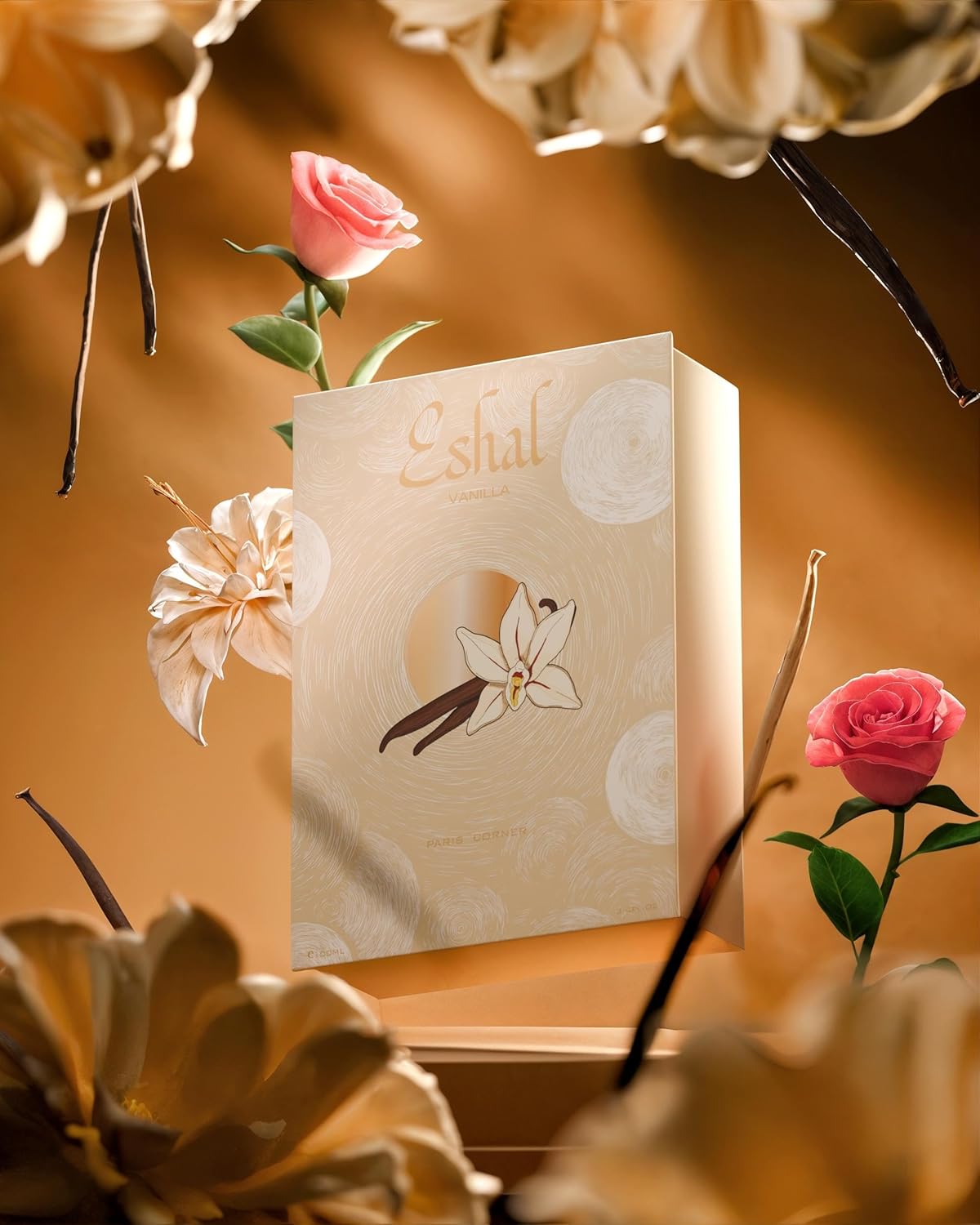 Paris Corner | Eshal Vanilla EDP 100 ml | Perfume for Women | Sweet, Warm, Sensual & Long-Lasting Fragrance | Indulge in Sugary, Vanilla, Musk Notes