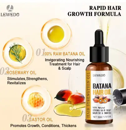 Natural Batana Hair Growth Oil – Nourish, Regrow & Anti Hair Loss Oil – 50 ml