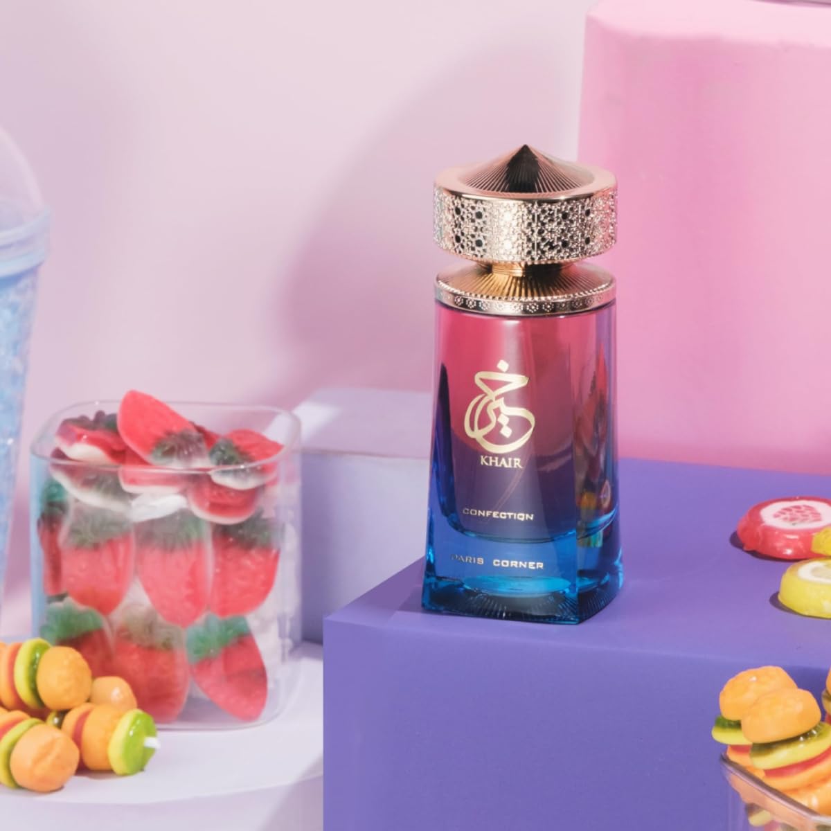 Paris Corner  Khair Confection EDP 100 mls - Sweet Candy Scent Perfume for Unisex | Indulge in Luscious Pear, Whipped Cream, Jasmine & Vanilla Notes