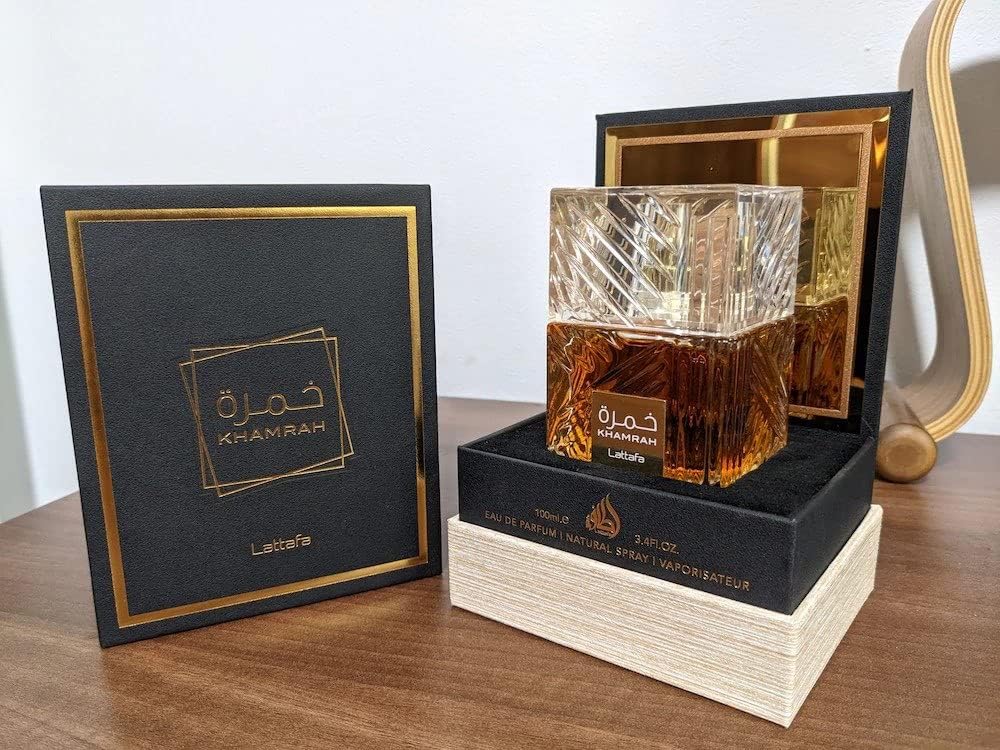 Lattafa Khamrah Qahwa - Vanilla, Warm Spicy, Cinnamon, Sweet - Eau de Parfum Long-Lasting Fragrance for Unisex - 100 ml