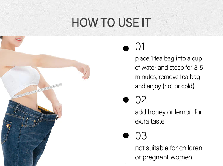 Flat Tummy Tea with Moringa – Tummy & Body Slimming Tea Bags