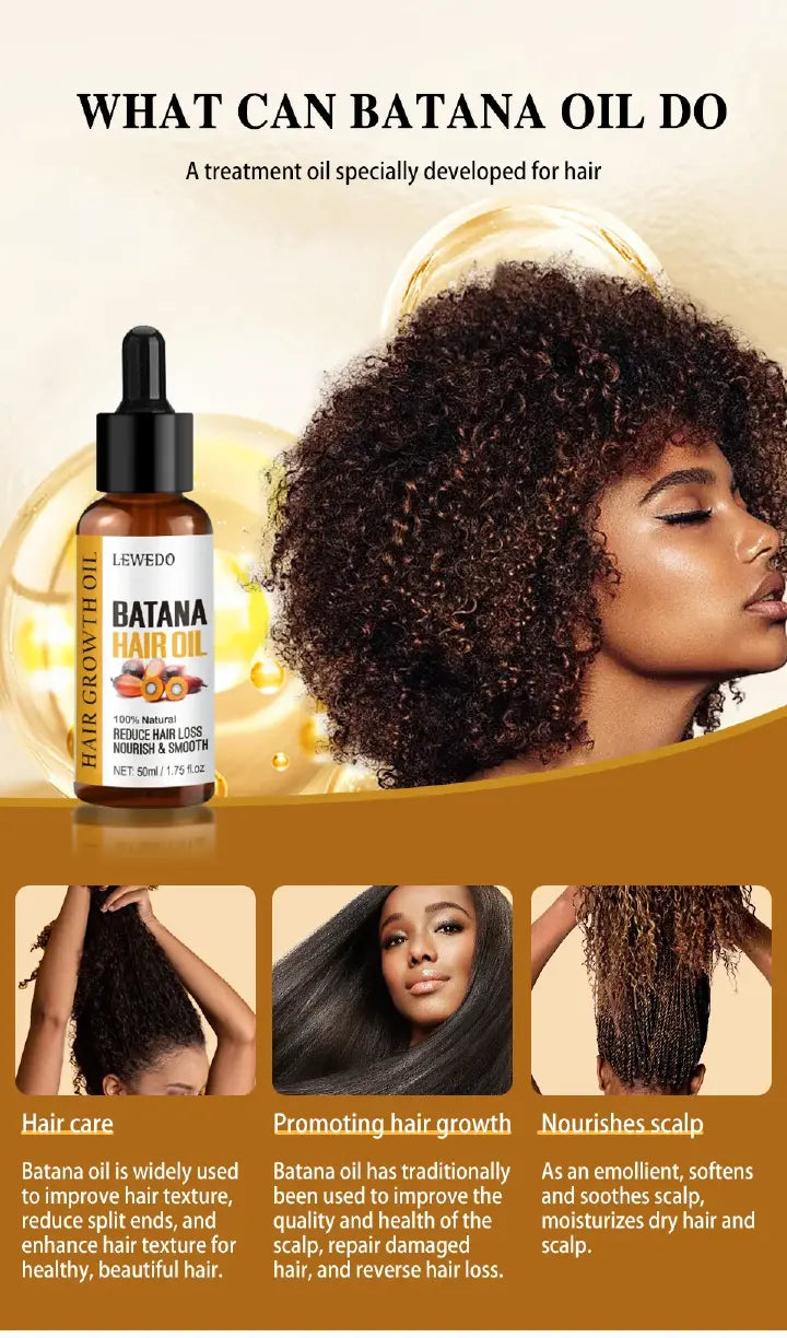 Natural Batana Hair Growth Oil – Nourish, Regrow & Anti Hair Loss Oil – 50 ml