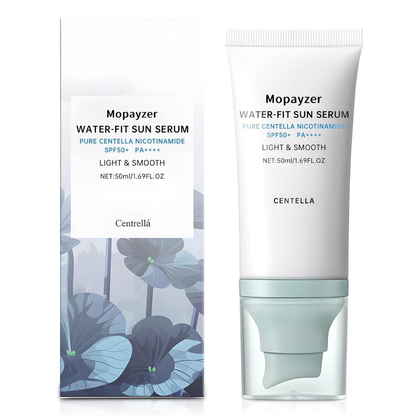 Centella Water Fit Sunscreen Serum - SPF 50 Serum for Strong UV Protection with No White Cast