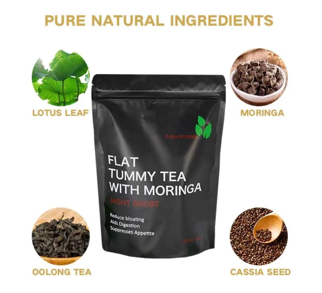Flat Tummy Tea with Moringa – Tummy & Body Slimming Tea Bags