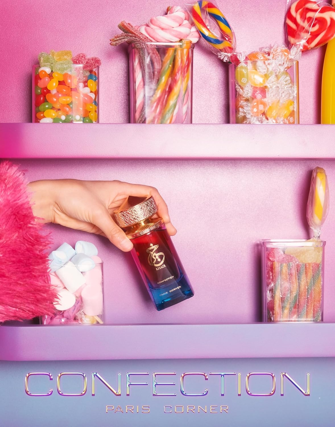 Paris Corner  Khair Confection EDP 100 mls - Sweet Candy Scent Perfume for Unisex | Indulge in Luscious Pear, Whipped Cream, Jasmine & Vanilla Notes