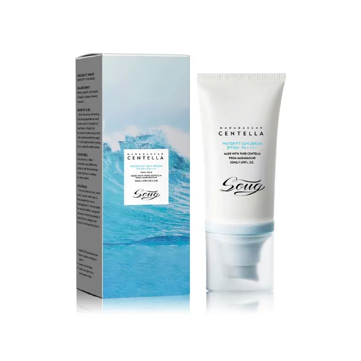 Centella Water Fit Sunscreen Serum - SPF 50 Serum for Strong UV Protection with No White Cast