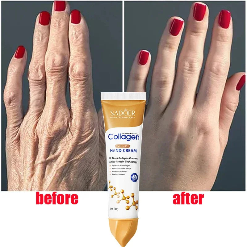 Sadoer Collagen Hands Cream | Anti-Aging Hands Cream For Younger Looking Hands ( BUY 1 GET 1 FREE )