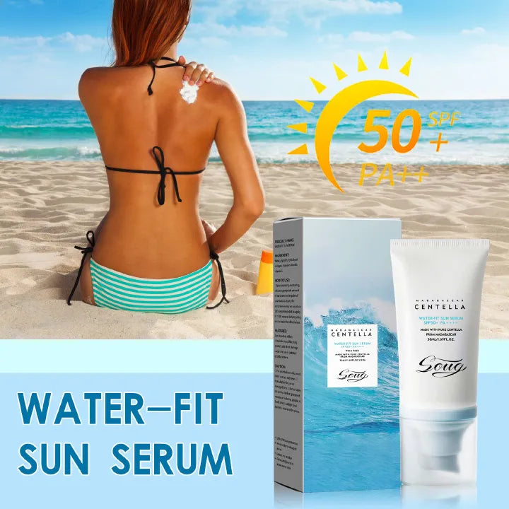 Centella Water Fit Sunscreen Serum - SPF 50 Serum for Strong UV Protection with No White Cast