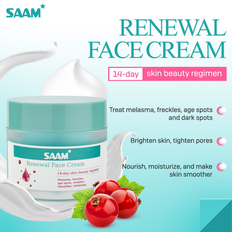 SAAM Renewal Face Cream - Specialized Treatment Cream for Melasma, Freckles, Age Spots & Dark Spots.