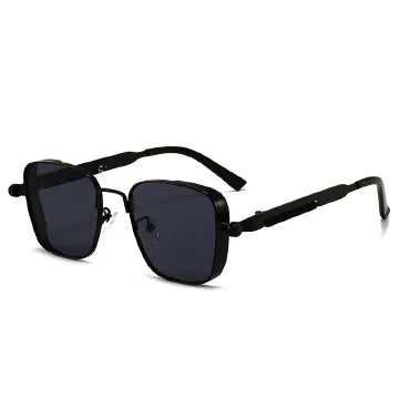 Retro Box Steampunk Universal Metal Sunglasses